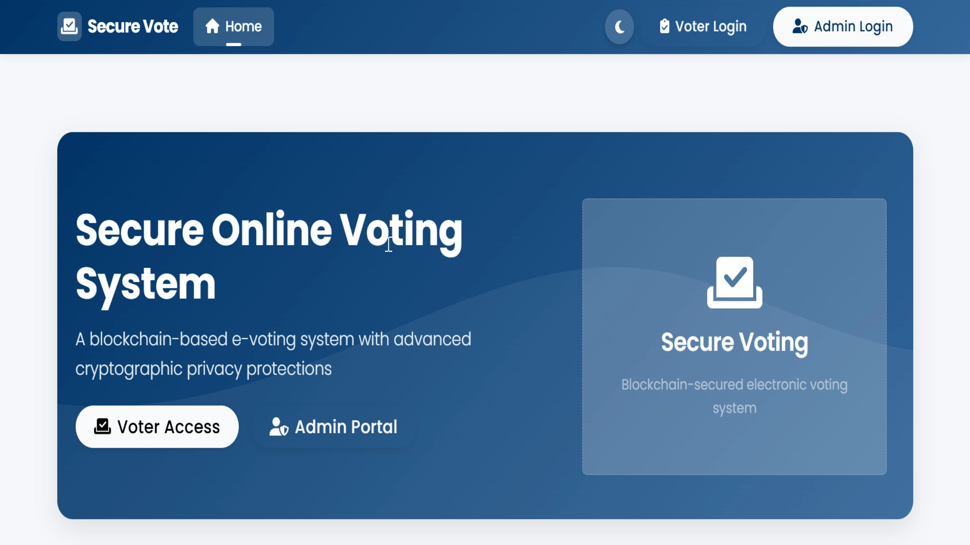 Blockchain Based Voting System
